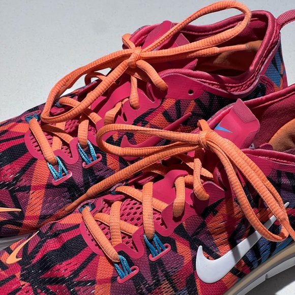 Nike Free Womens 5.0 Tr Fit 4 Mesh Print Training running Shoes Size 9 sneakers - Picture 3 of 7